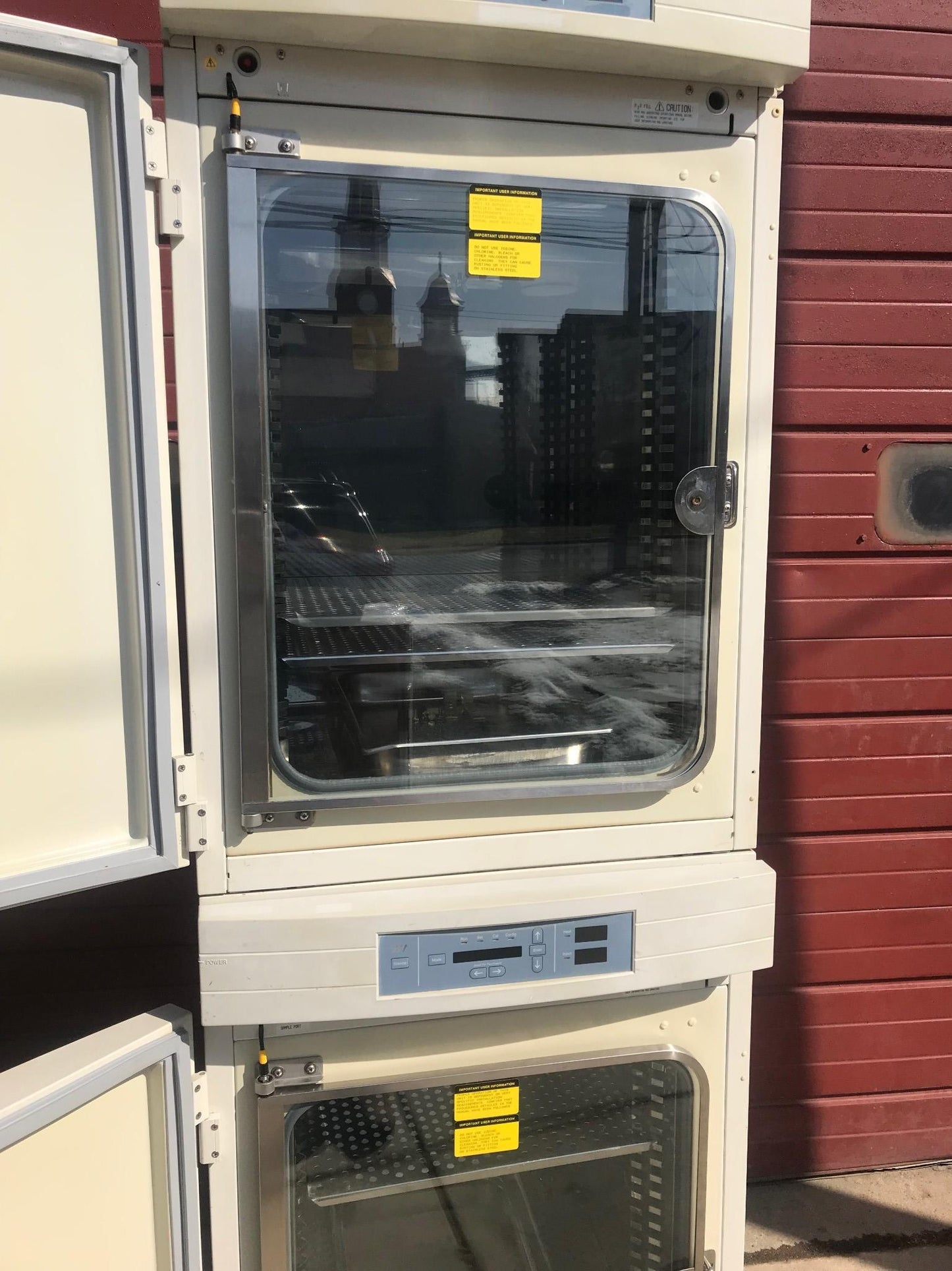 FORMA INCUBATOR Water Jacketed Double Stack Model 3110 CO2 PERFECT WATCH VIDEO