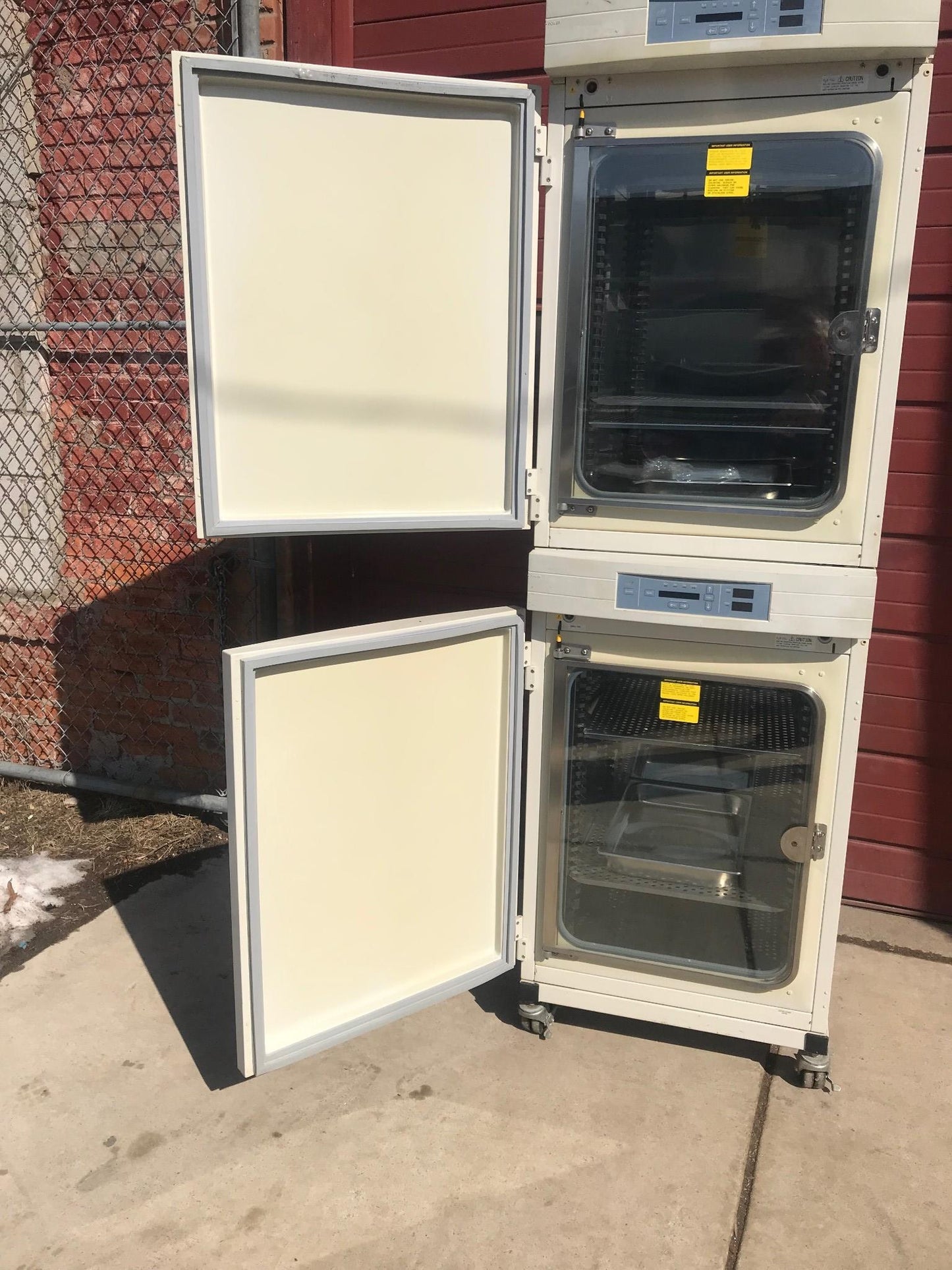 FORMA INCUBATOR Water Jacketed Double Stack Model 3110 CO2 PERFECT WATCH VIDEO