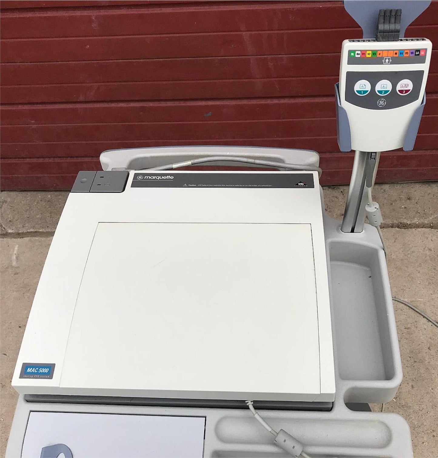 GE MARQUETTE MAC 5000 & ACQUISION MODULE & CART RESTING ECG EKG SYSTEM FREE SHIP