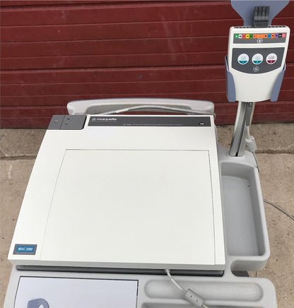 GE MARQUETTE MAC 5000 & ACQUISION MODULE & CART RESTING ECG EKG SYSTEM FREE SHIP