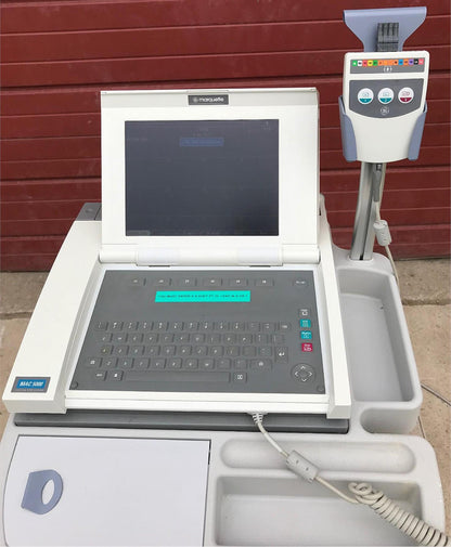 GE MARQUETTE MAC 5000 & ACQUISION MODULE & CART RESTING ECG EKG SYSTEM FREE SHIP