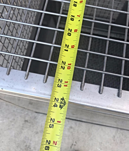 2 ACME VETERINARY PET CLINIC STAINLESS STEEL CAGE RACK WHEELS HUNT ANIMAL TURKEY