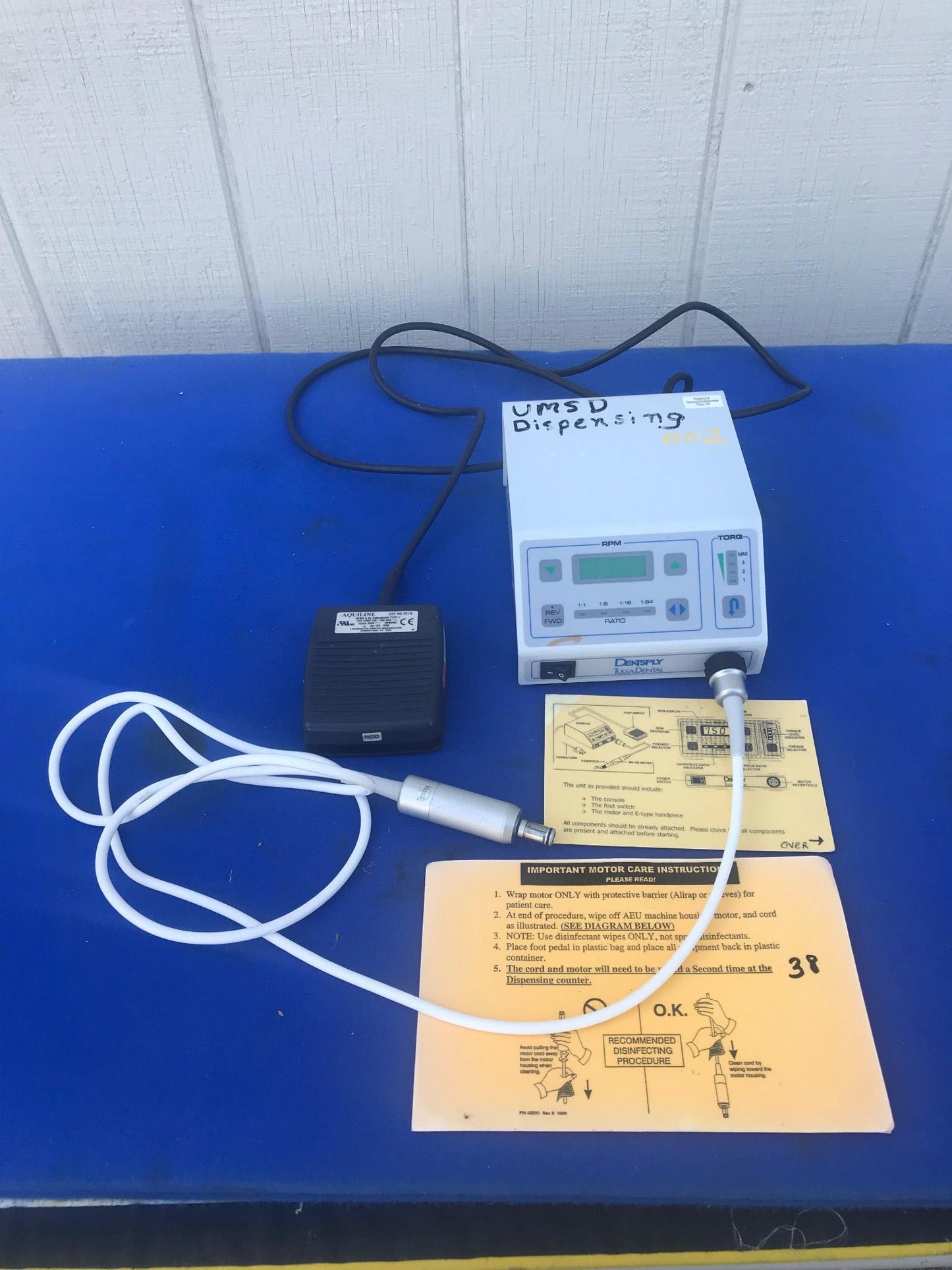 DENTSPLY AEU-20 COMPLETE with DRILL STERILIZED FREE SHIP WATCH VIDEO