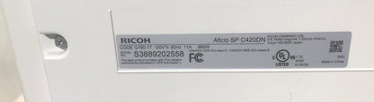 RICOH AFICIO SP C420DN COLOR LASER PRINTER WATCH VIDEO