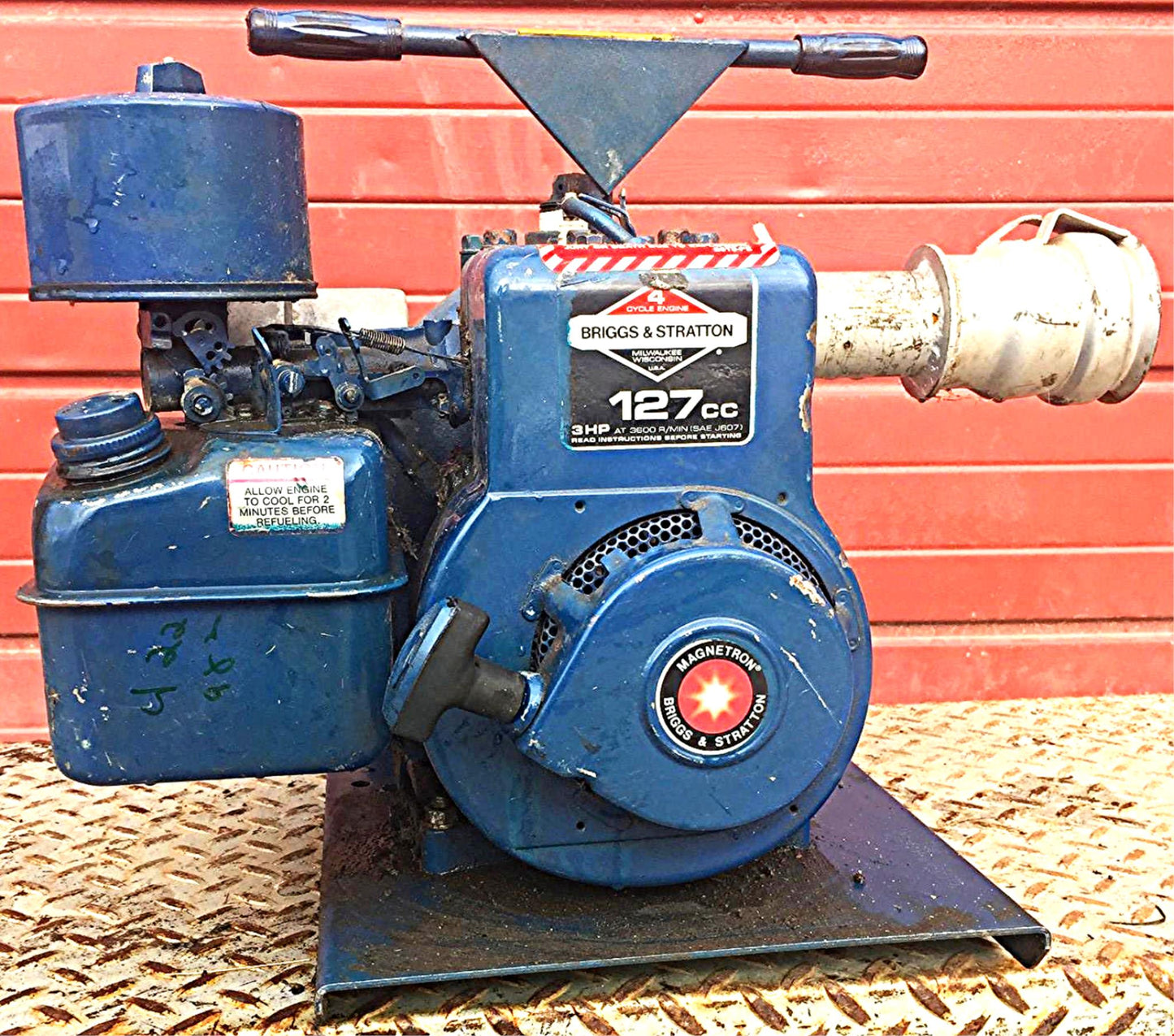 GR GORMAN RUPP 82K38 SELF-PRIMING CENTRIFUGAL PUMP BRIGGS STRATTON ENGINE DRIVEN