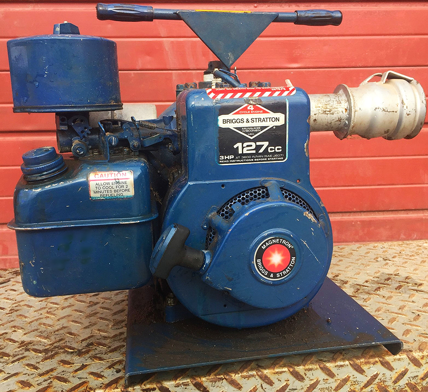 GR GORMAN RUPP 82K38 SELF-PRIMING CENTRIFUGAL PUMP BRIGGS STRATTON GAS ENGINE