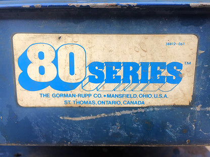 GR GORMAN RUPP 82K38 SELF-PRIMING CENTRIFUGAL PUMP BRIGGS STRATTON ENGINE DRIVEN