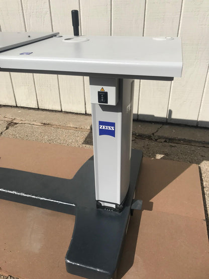 ORIGINAL ZEISS HI-LO ADJUSTABLE POWER TABLE FOR OPTICAL IOL A-SCAN WATCH VIDEO