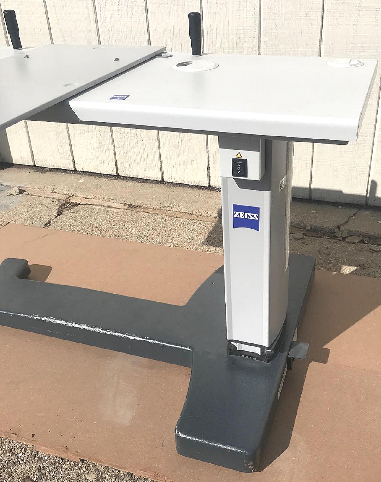 ORIGINAL ZEISS HI-LO ADJUSTABLE POWER TABLE FOR OPTICAL IOL A-SCAN WATCH VIDEO