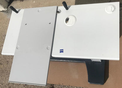 ORIGINAL ZEISS HI-LO ADJUSTABLE POWER TABLE FOR OPTICAL IOL A-SCAN WATCH VIDEO