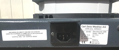 ORIGINAL ZEISS HI-LO ADJUSTABLE POWER TABLE FOR OPTICAL IOL A-SCAN WATCH VIDEO