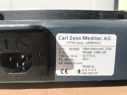 ORIGINAL ZEISS HI-LO ADJUSTABLE POWER TABLE FOR OPTICAL IOL A-SCAN WATCH VIDEO