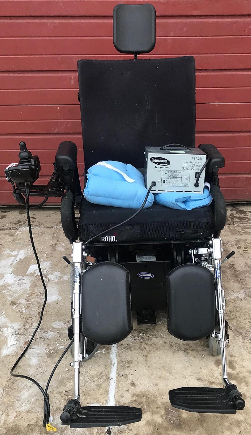 INVACARE PRONTO SURE STEP M71 SUPER TILT WHEELCHAIR CHARGER & BATTERY WATCHVIDEO