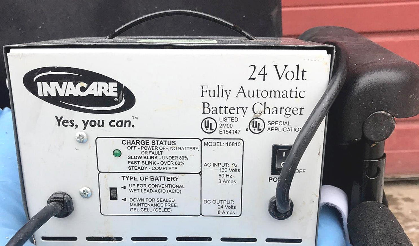 INVACARE PRONTO SURE STEP M71 SUPER TILT WHEELCHAIR CHARGER & BATTERY WATCHVIDEO