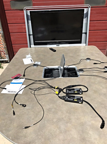 STEELCASE MEDIASCAPE SP106-101 & 5 VIRTUAL PUCKs NEC HDMI E422(L420UT CONFERENCE