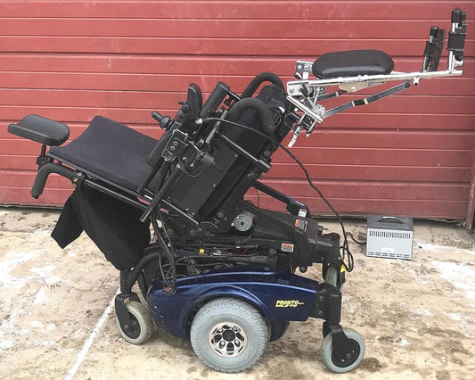 INVACARE PRONTO SURE STEP M71 SUPER TILT WHEELCHAIR CHARGER & BATTERY WATCHVIDEO