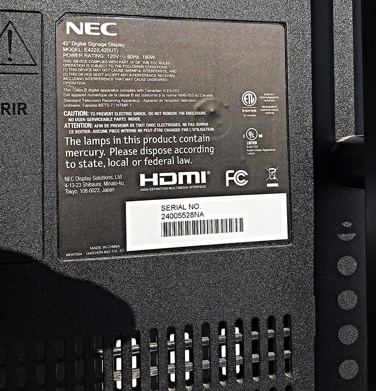 STEELCASE MEDIASCAPE SP106-101 & 5 VIRTUAL PUCKs NEC HDMI E422(L420UT CONFERENCE