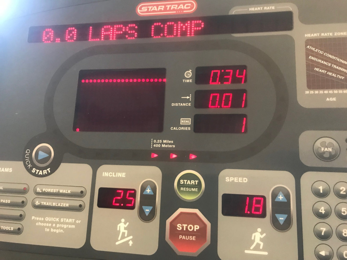 STAR TRAC PRO 7631 HEAVY DUTY TREADMILL with ORIGINAL RUNNING BELT WATCH VIDEO