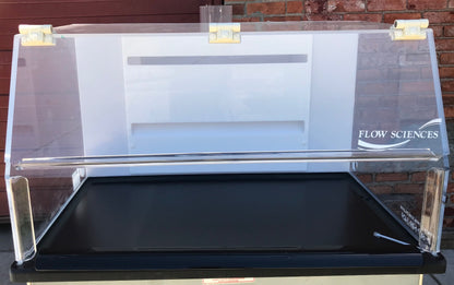 FLOW SCIENCES VBSE VENTED 3ft SAFETY ENCLOSURE FUME HOOD & 2 ANTI VIBRATION SLAB