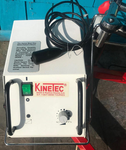 KINETEC 6080 ELBOW REHAB CPM CONTINUOUS PASSIVE MOTION REMOTE & STAND WATCHVIDEO