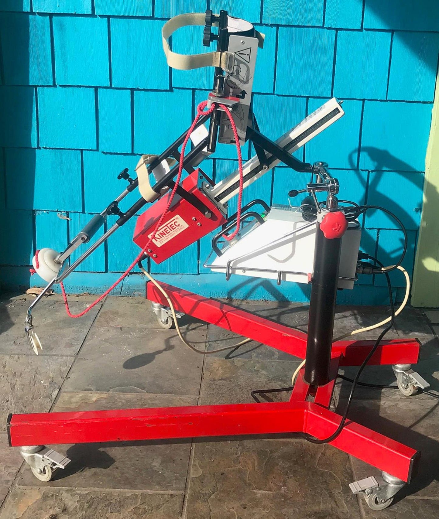 KINETEC 6080 ELBOW REHAB CPM CONTINUOUS PASSIVE MOTION REMOTE & STAND WATCHVIDEO