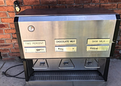 SILVER KING SK-15MAJ REFRIGERATED COMMERCIAL MILK BEVERAGE 3 VALVE DISPENSER