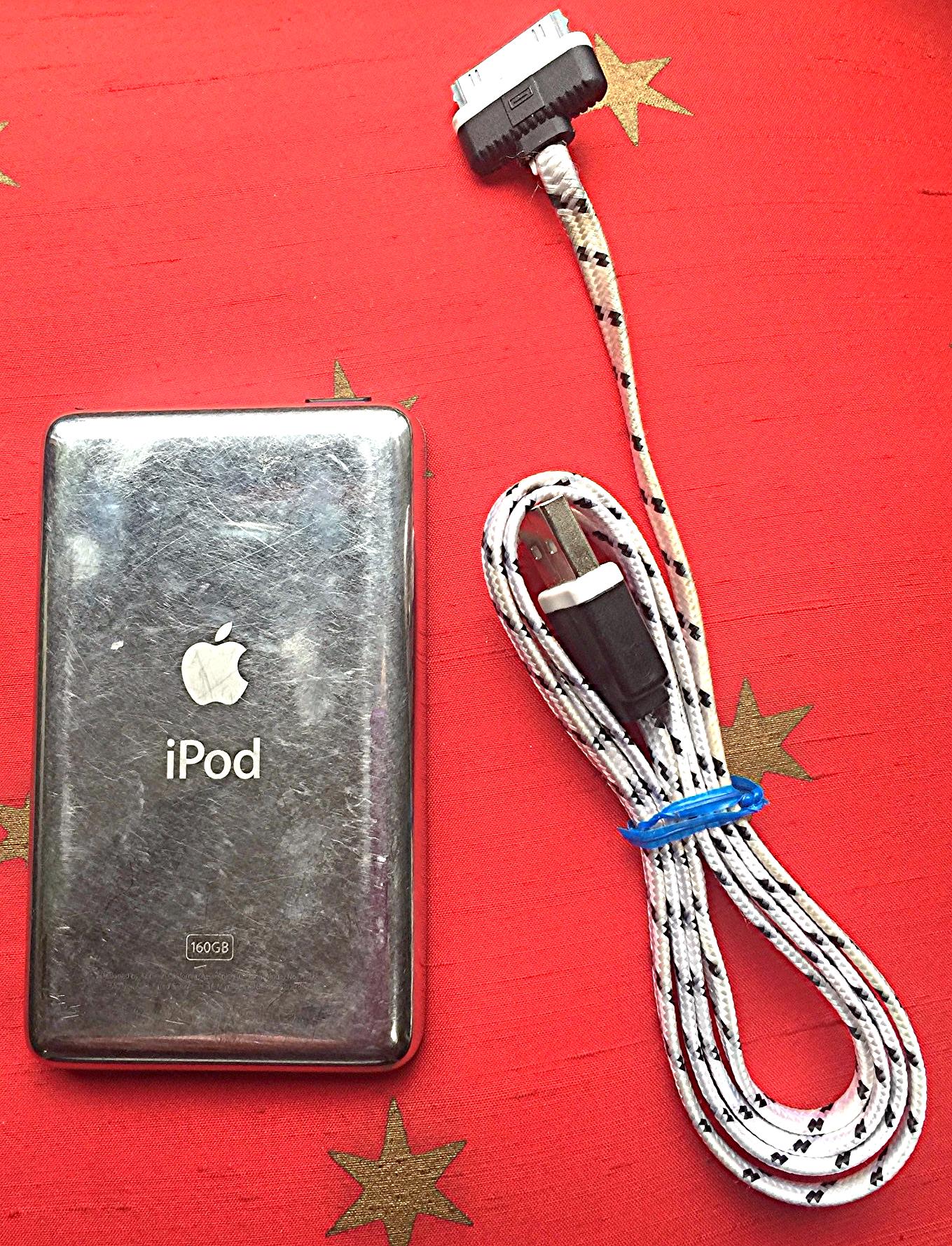 iPod CLASSIC 160 GB 7TH GENERATION Mc297II WATCH VIDEO WORKING GREAT