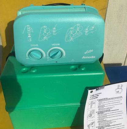 AMEDA ELITE BREAST PUMP with Protective CASE "NOT A RENTAL UNIT" WATCH VIDEO