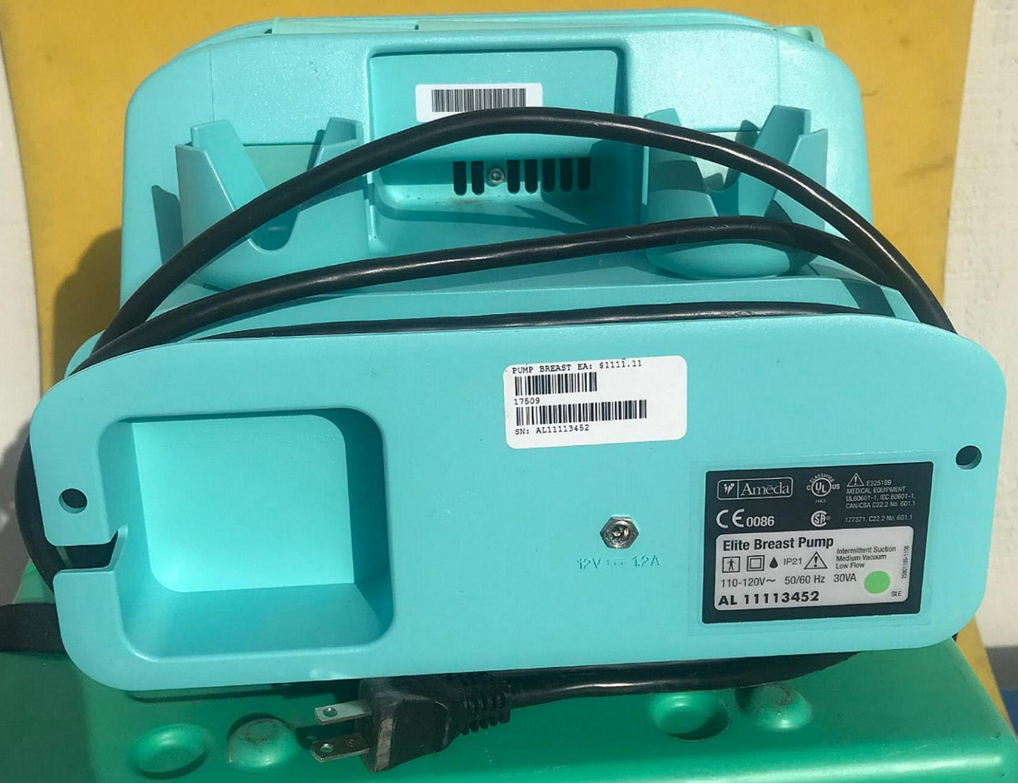 AMEDA ELITE BREAST PUMP with Protective CASE "NOT A RENTAL UNIT" WATCH VIDEO