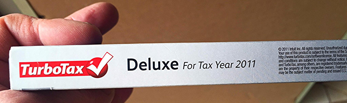 BRAND NEW INSIDE SEALED BOX 2011 TURBOTAX DELUXE FEDERAL RETURNS PLUS E-File