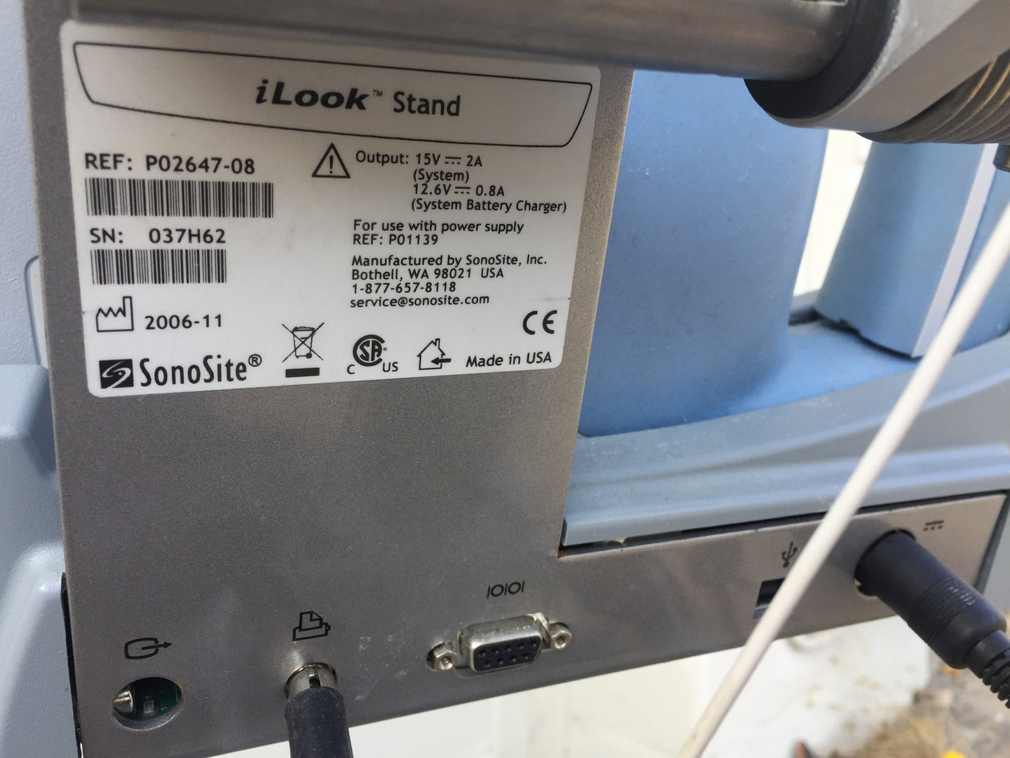 iLOOK SONOSITE L25 PERSONAL IMAGING TOOL ULTRASOUND STAND TRANSDUCER WATCH VIDEO