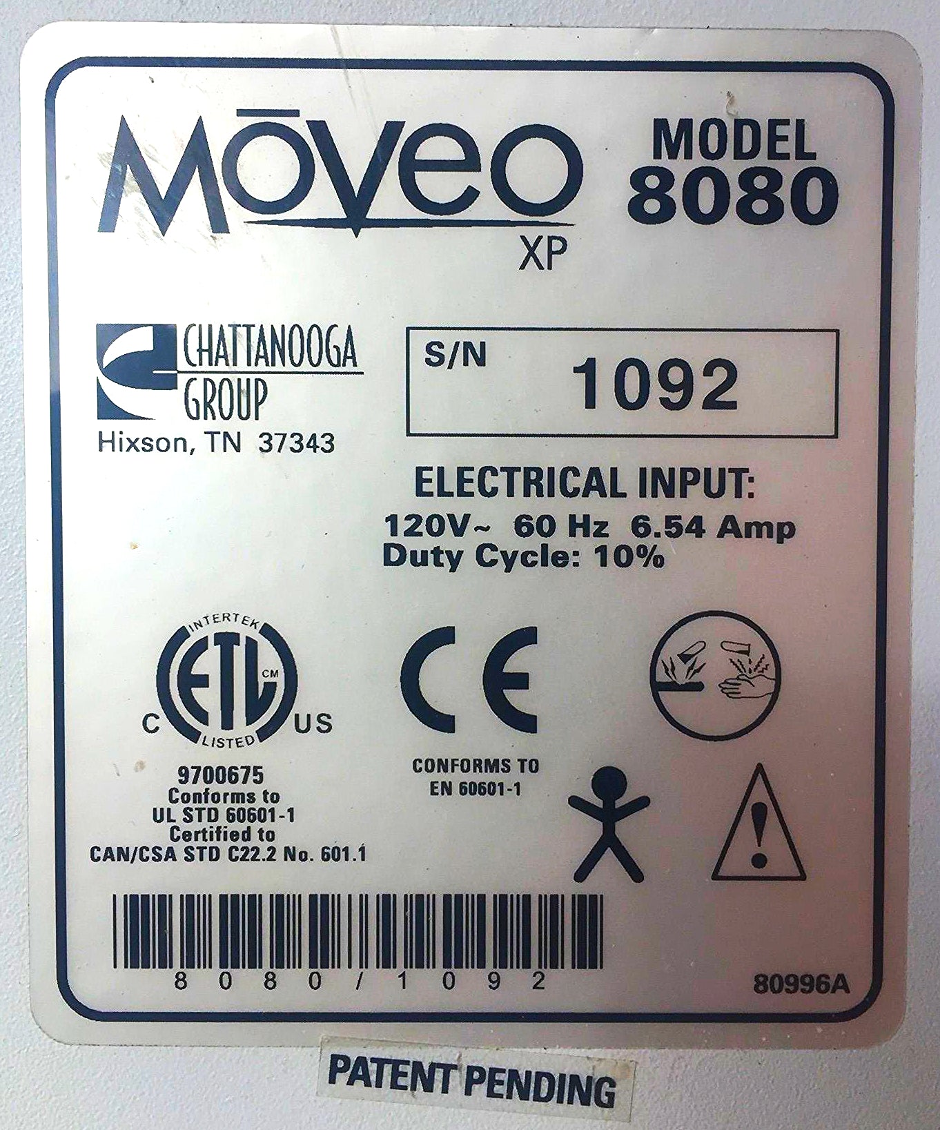 CHATTANOOGA MOVEO™ XP 8080 PHYSICAL THERAPY REHAB TABLE WATCH VIDEO FREE SHIP