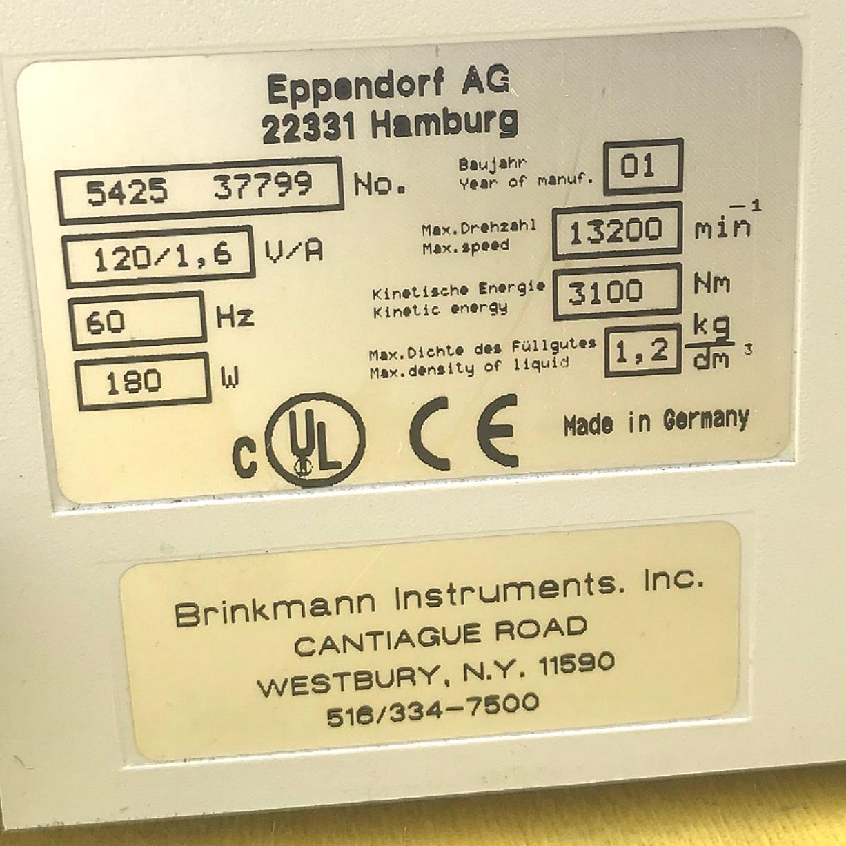 EPPENDORF 5415D with F45-24-1 ROTOR 90 Day WARRANTY WATCH VIDEO FREE SHIPPING