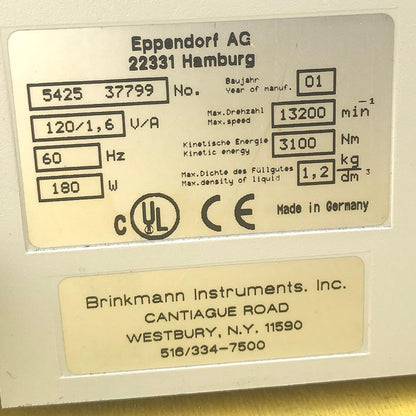 EPPENDORF 5415D & F45-24-11 ROTOR w LID WATCH VIDEO FREE SHIP