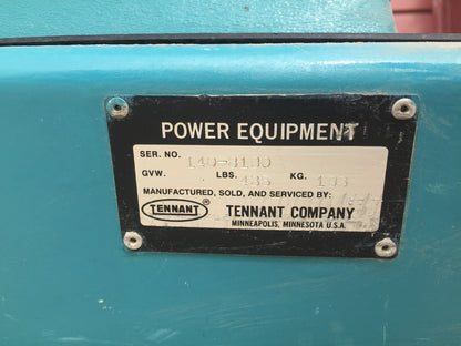TENNANT 140-E NOBLES SCOUT 37B WALK BEHIND AUTO POWER SWEEPER WATCHVIDEOFREESHIP