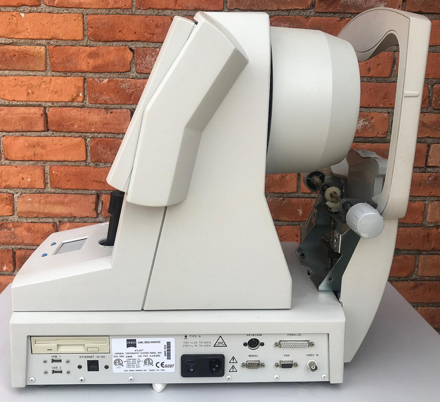 ZEISS ATLAS CORNEAL 9000 TOPOGRAPHY MODEL 993 & POWER TABLE PRINTER WATCH VIDEO