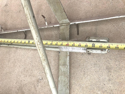 RARE VINTAGE 110"WIDE INDUSTRIAL100%BRASS KITCHEN CEILING POT HOLDER RACK HANGER