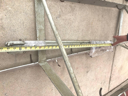 RARE VINTAGE 110"WIDE INDUSTRIAL100%BRASS KITCHEN CEILING POT HOLDER RACK HANGER