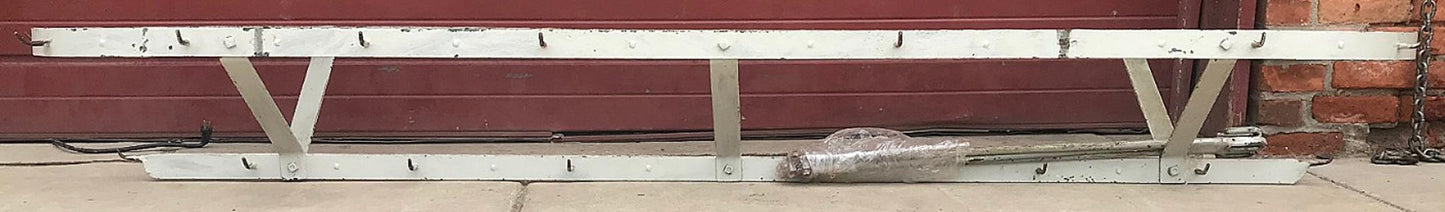 RARE VINTAGE 110" WIDE 100% BRASS KITCHEN POT HOLDER RACK with HANGERS FREE SHIP