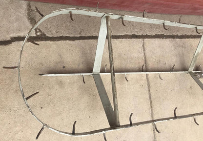 RARE VINTAGE 110"WIDE INDUSTRIAL100%BRASS KITCHEN CEILING POT HOLDER RACK HANGER