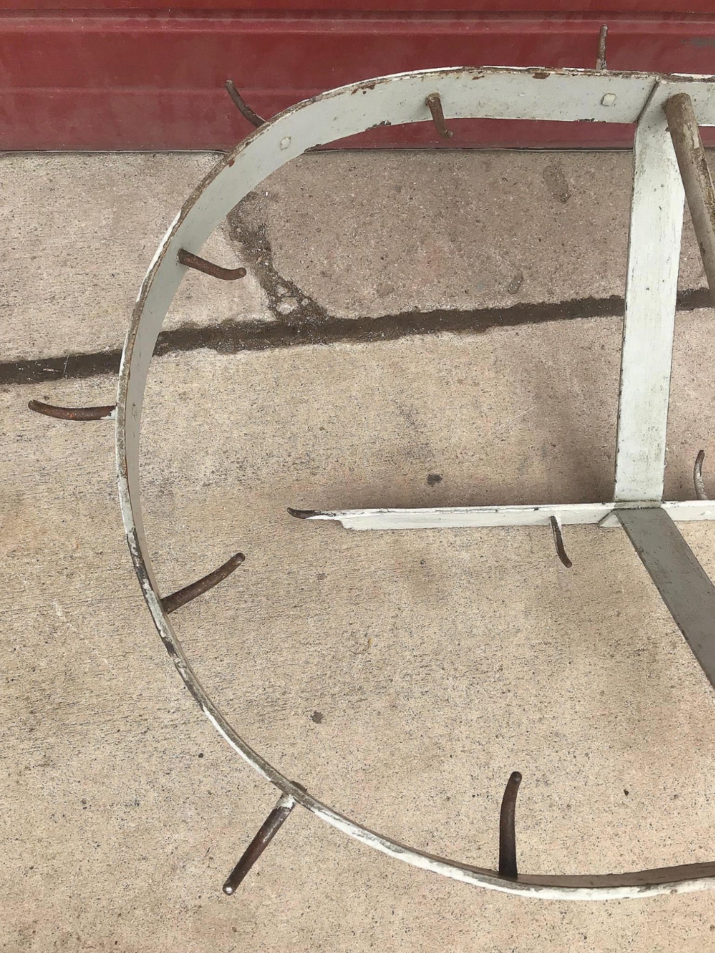 RARE VINTAGE 110" WIDE 100% BRASS KITCHEN POT HOLDER RACK with HANGERS FREE SHIP