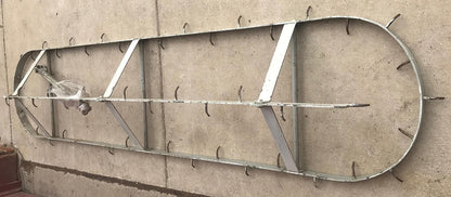 RARE VINTAGE 110"WIDE INDUSTRIAL100%BRASS KITCHEN CEILING POT HOLDER RACK HANGER