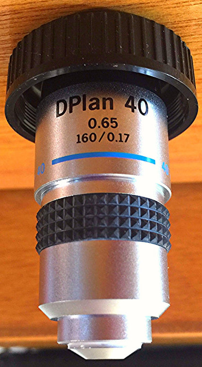 OLYMPUS DPLAN OIL 40 / 0.65 MICROSCOPE OBJECTIVE LENS f160 / 0.17