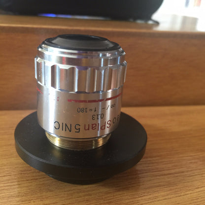 OLYMPUS NEOSPLAN IC 5 / 0.13 MICROSCOPE OBJECTIVE LENS f180 FREE SHIPPING