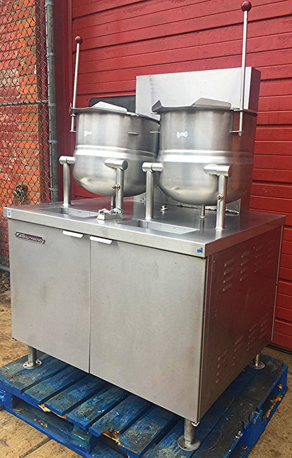 SOUTHBEND GMT-10S-10 TWO 10 QUART KETTLE GAS STEAMER BOILER TILT JACKET STEAM