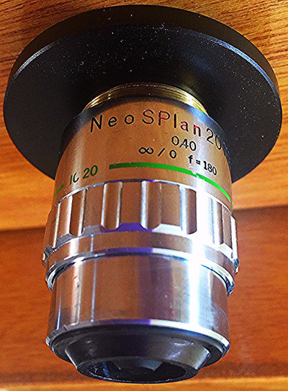 OLYMPUS NEOSPLAN OIL 20 NIC / 0.40 MICROSCOPE OBJECTIVE LENS f180