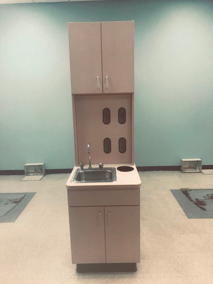 LOT OF SINK LAB DENTAL CLINIC HOSPITAL FURNITURE CABINETRY FREE SHIP WATCH VIDEO