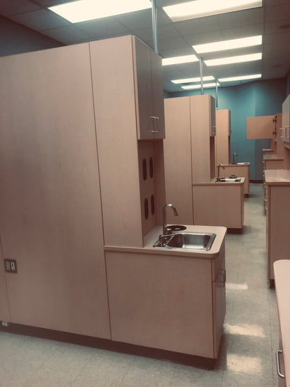 LOT OF SINK LAB DENTAL CLINIC HOSPITAL FURNITURE CABINETRY FREE SHIP WATCH VIDEO