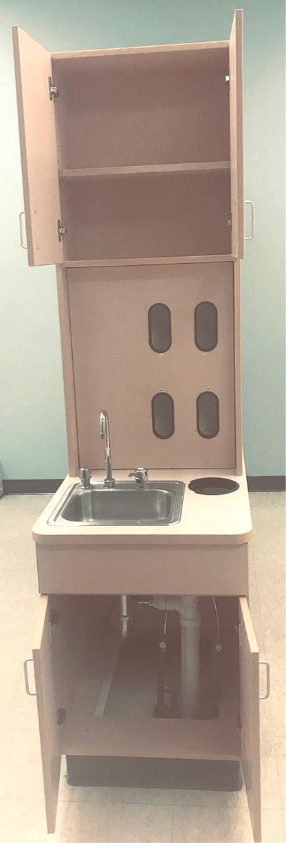 LOT OF SINK LAB DENTAL CLINIC HOSPITAL FURNITURE CABINETRY FREE SHIP WATCH VIDEO