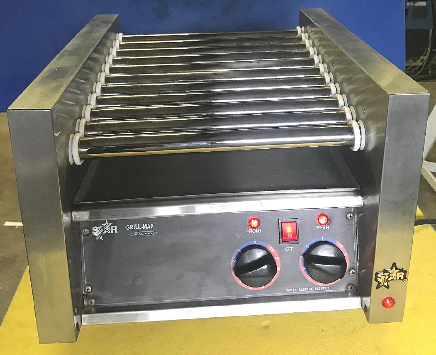 STAR 20C GRIL-MAX SEAL-MAX COMMERCIAL DOUBLE HOT DOG ROLLER MACHINE WATCH VIDEO